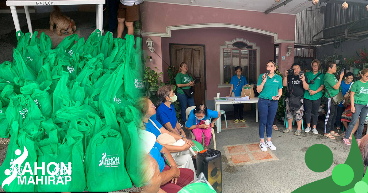 100 Relief Packs: Handog ng Ahon Mahirap sa Bagbag Senior Citizen Assembly