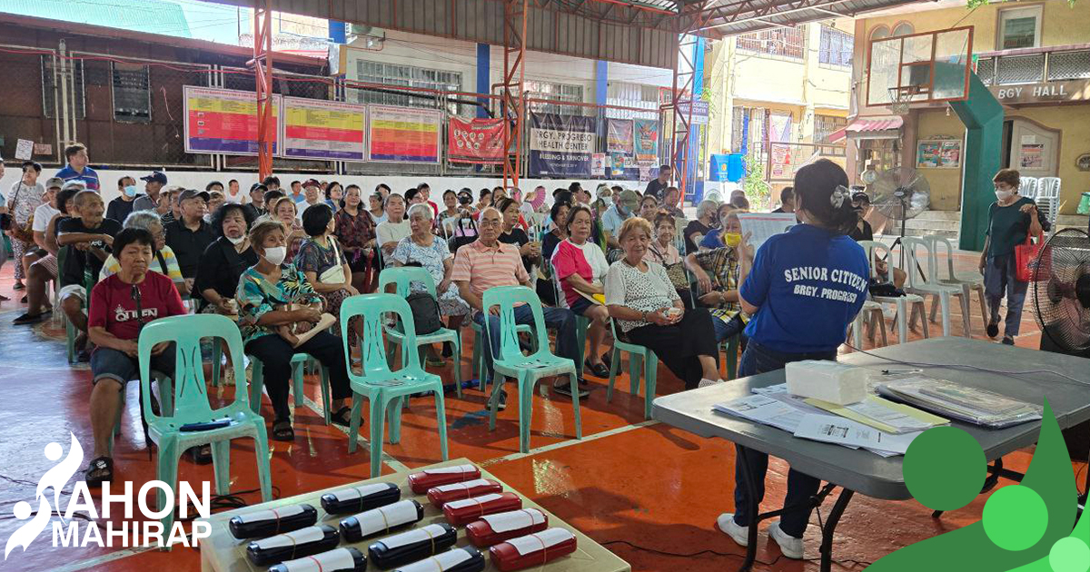 AHON Kaagapay sa Senior Citizens ng Brgy. Progreso, San Juan City!